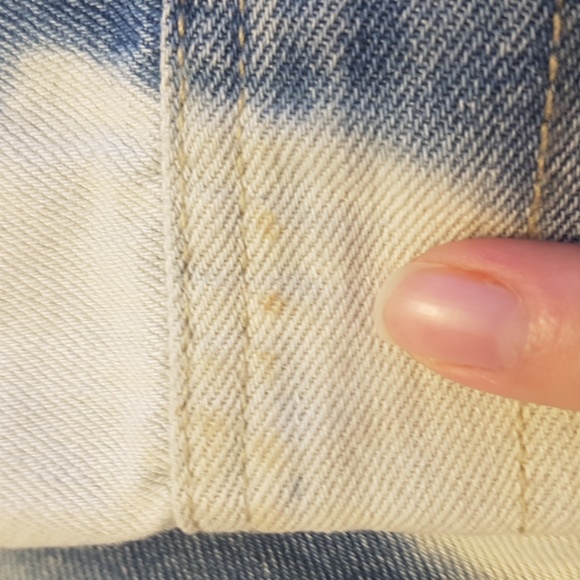 Barney Cools Men's Bleached B Rigid Blue White Jean Jacket Size M - Picture 14 of 16